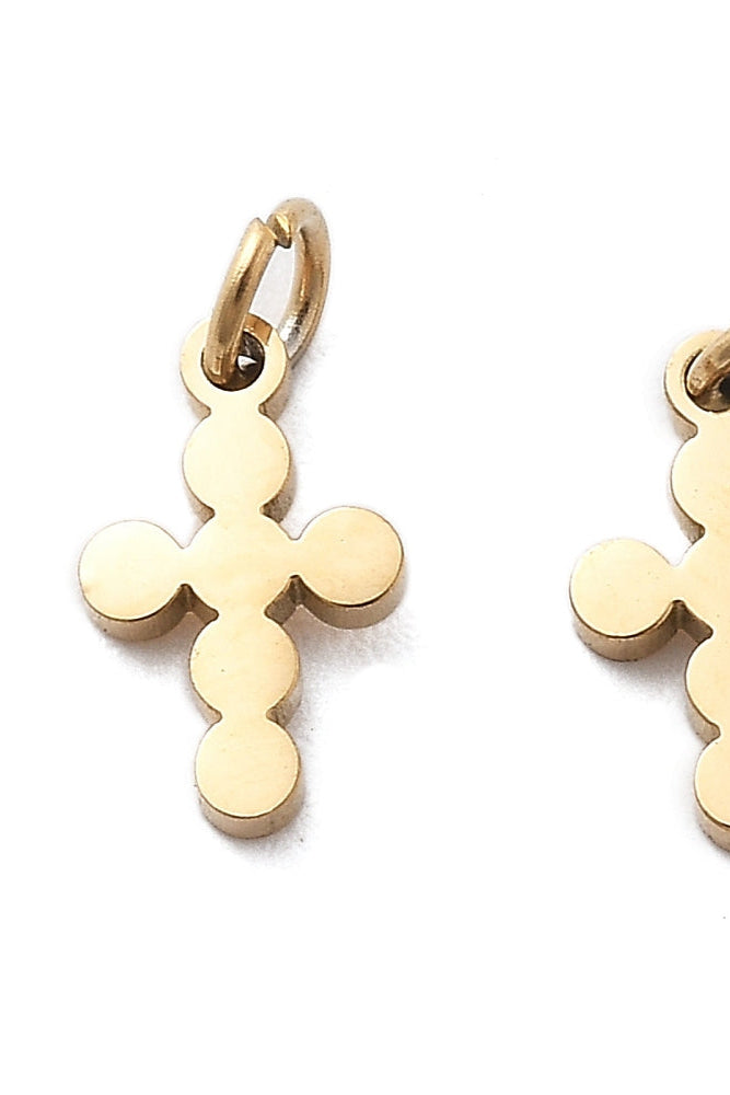 Bubble Cross Charm
