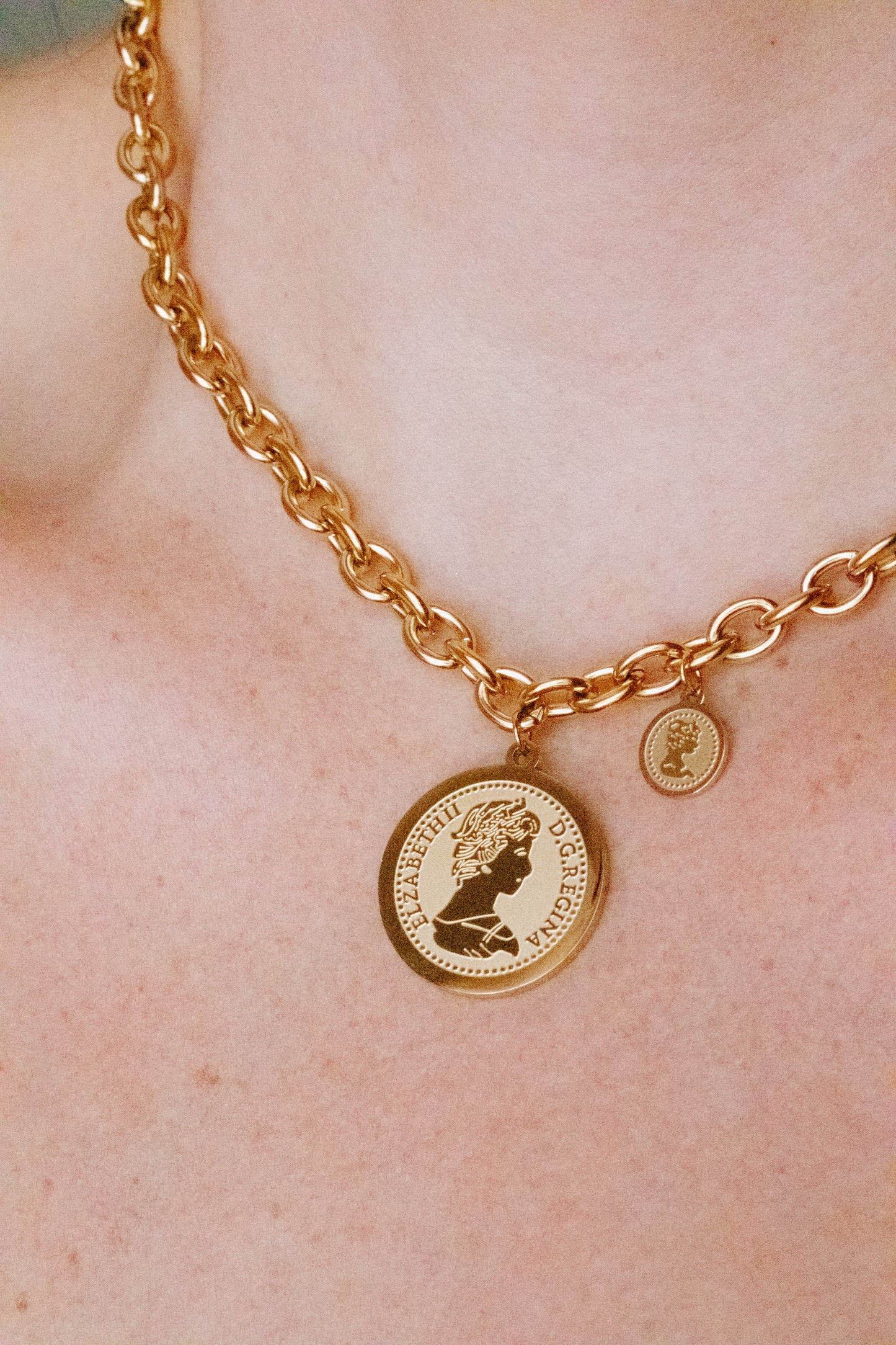 Coin Link Necklace