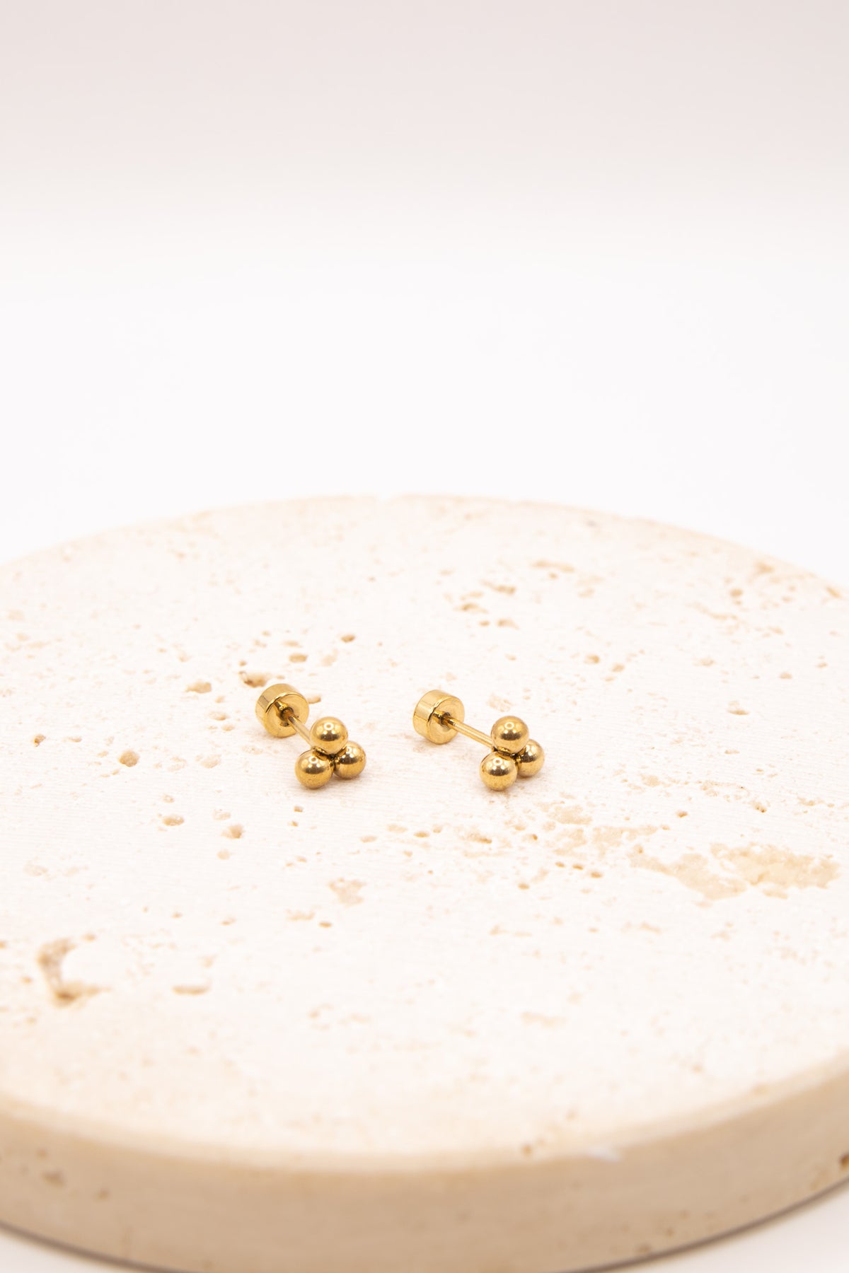 Gold Ball Flat Back Studs