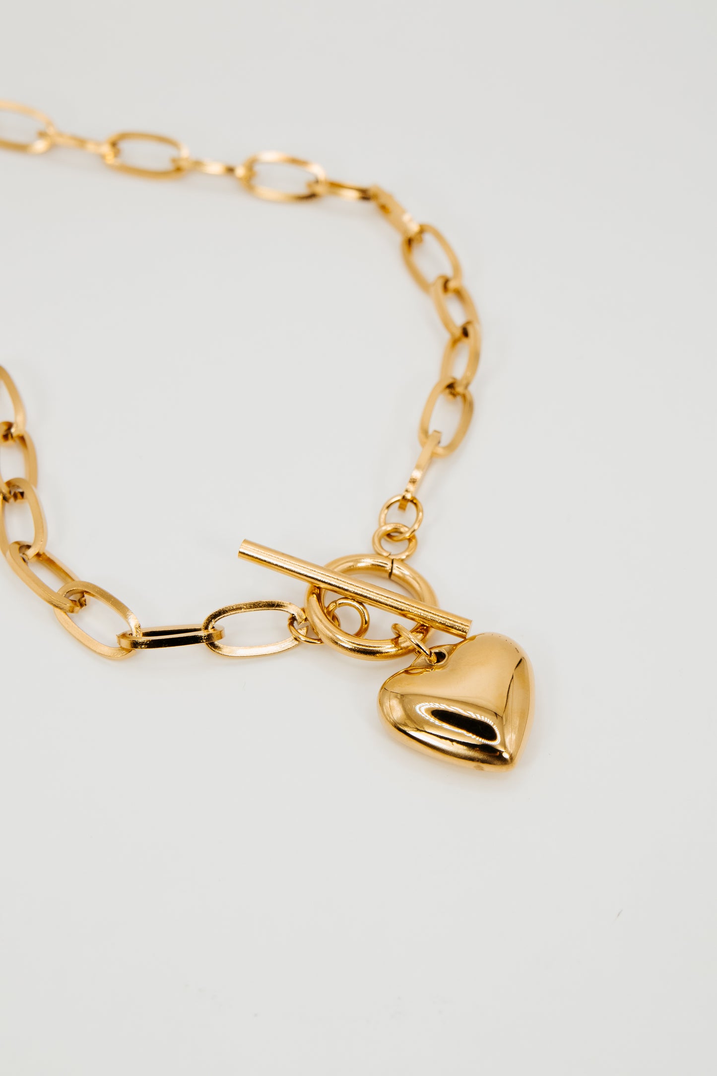 Heart Paperclip Necklace.
