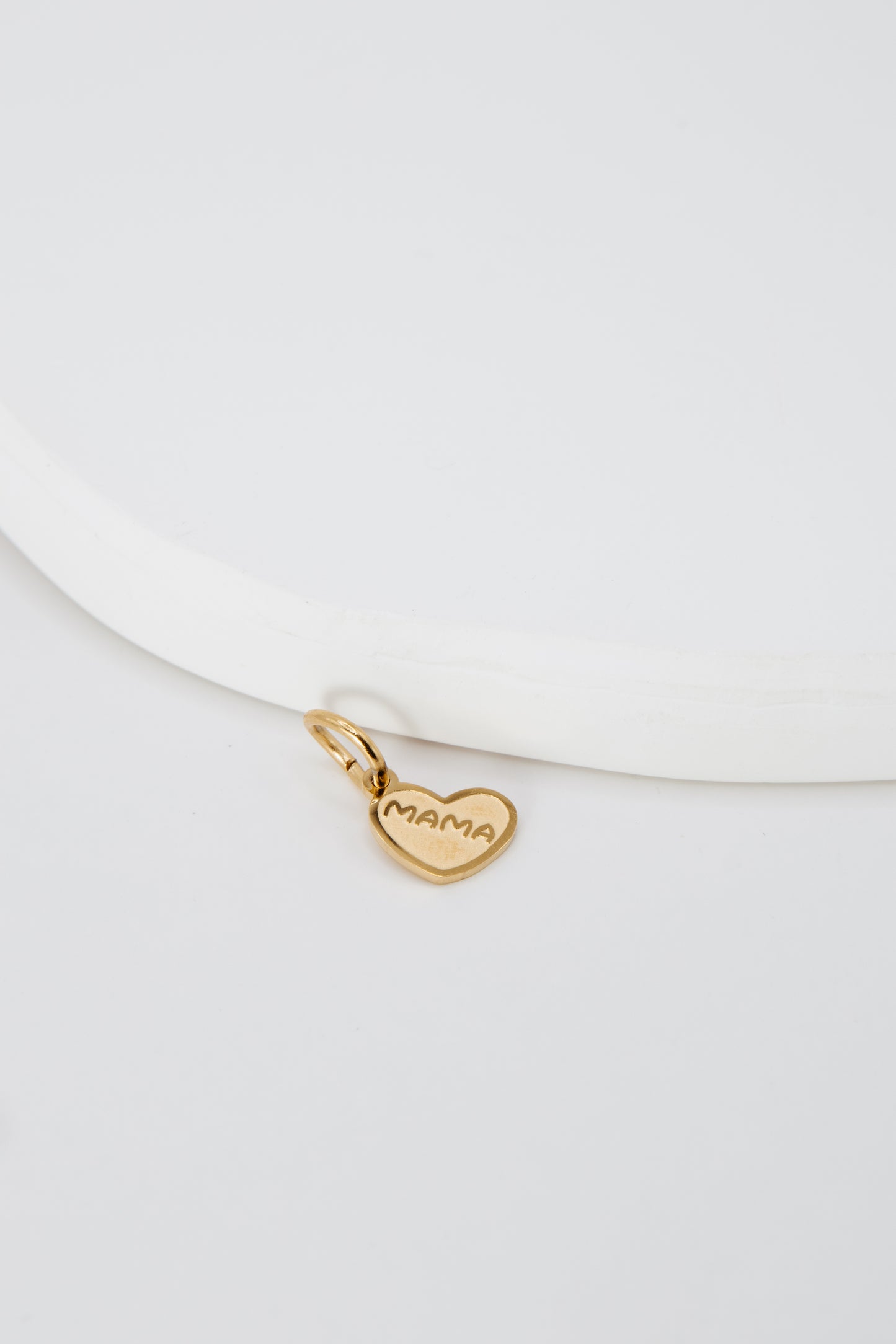 Gold Mom Heart Charm