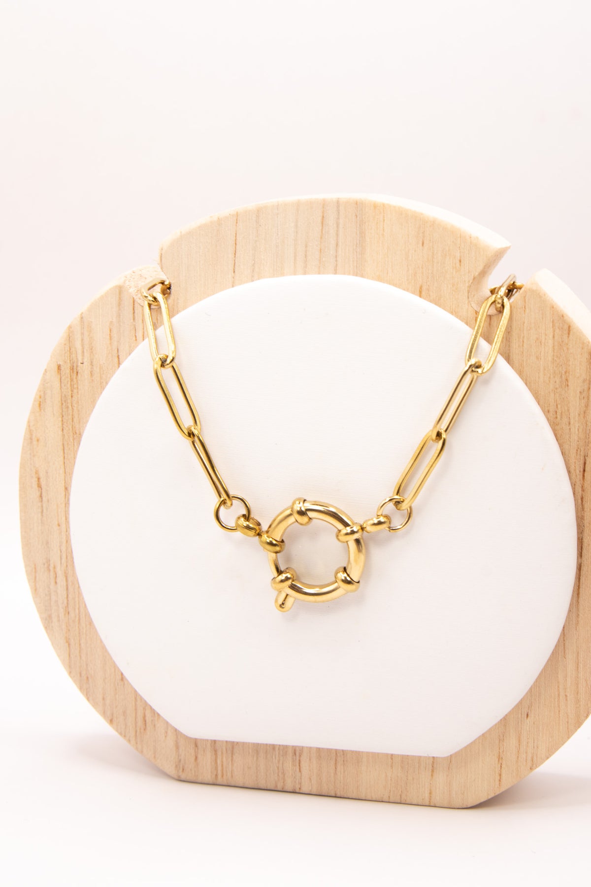 Paperclip VIntage Clasp Necklace