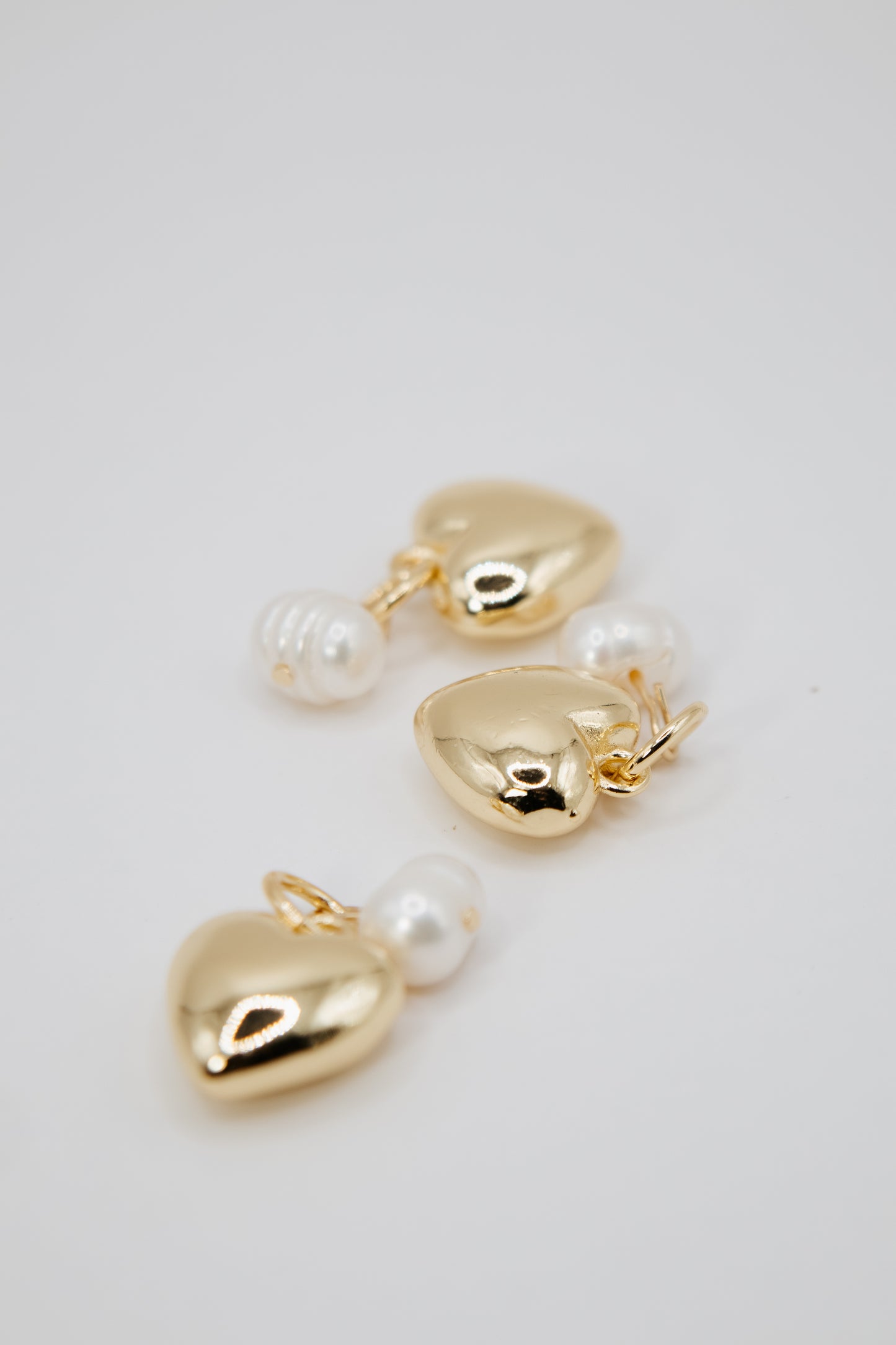 Pearl Heart Charm