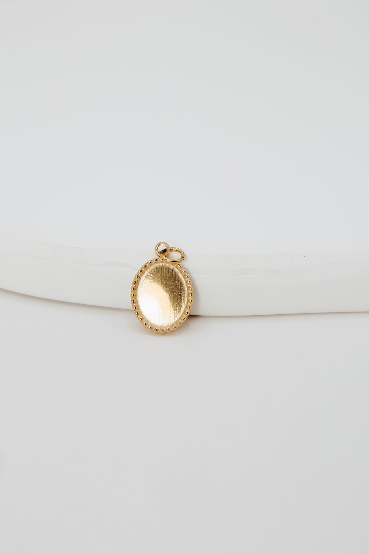Textured Circle Charm
