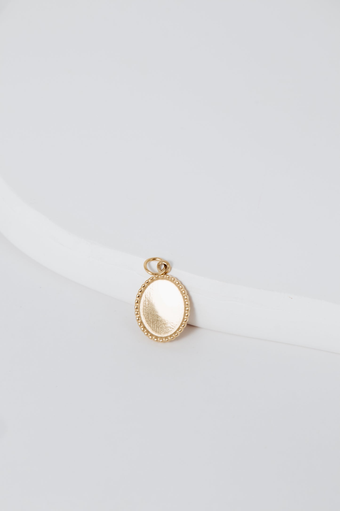 Textured Circle Charm