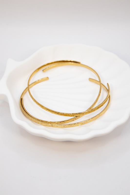 Textured Cuff Bangle