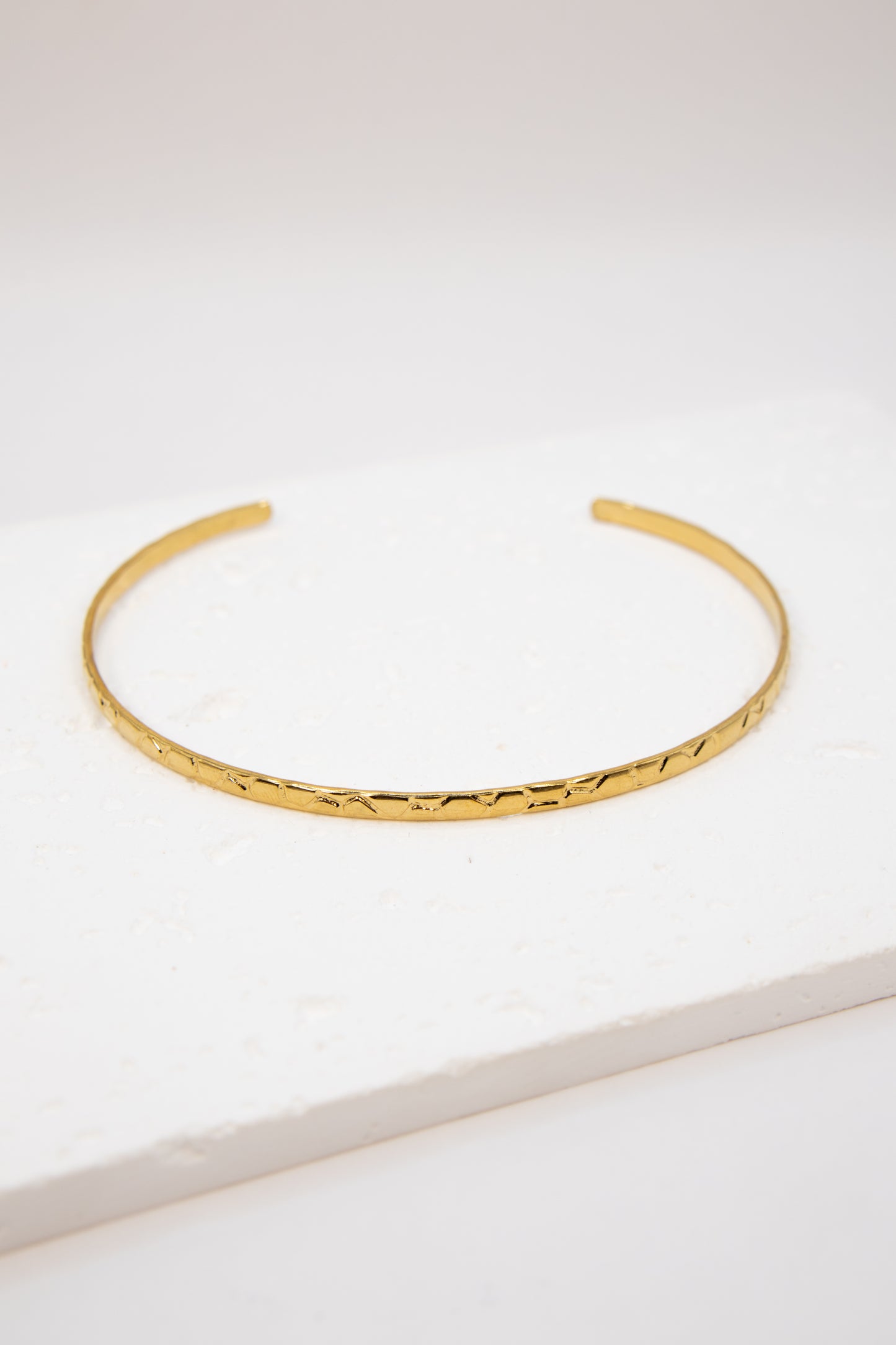 Textured Cuff Bangle