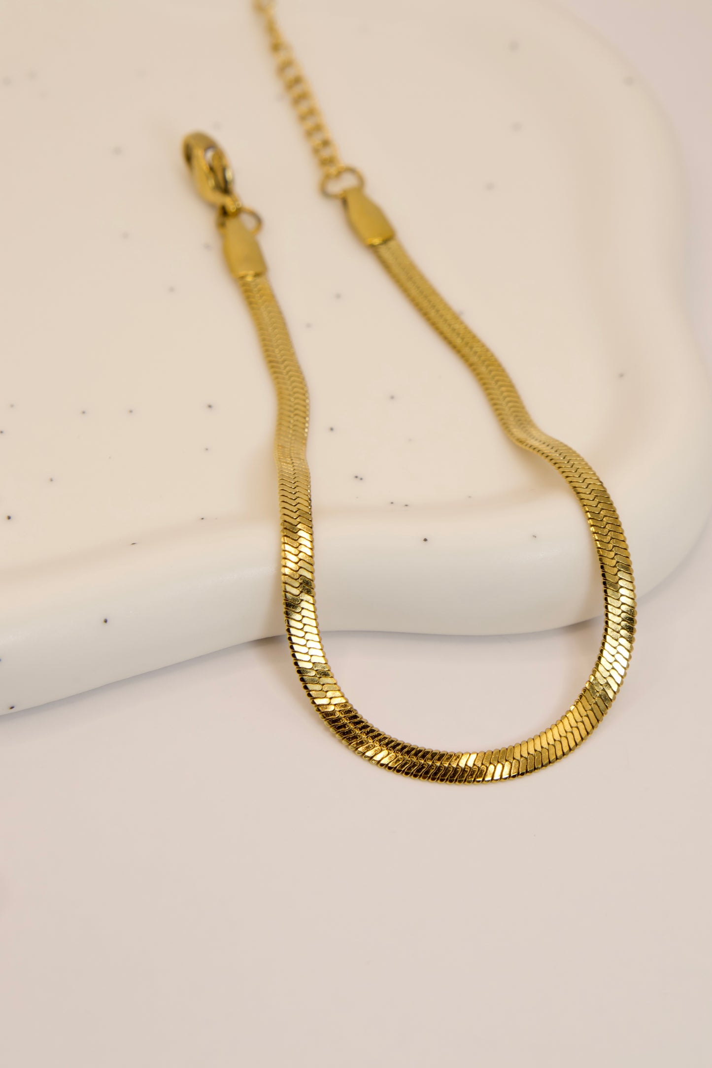 Thick Gold Snake Chain Bracelet