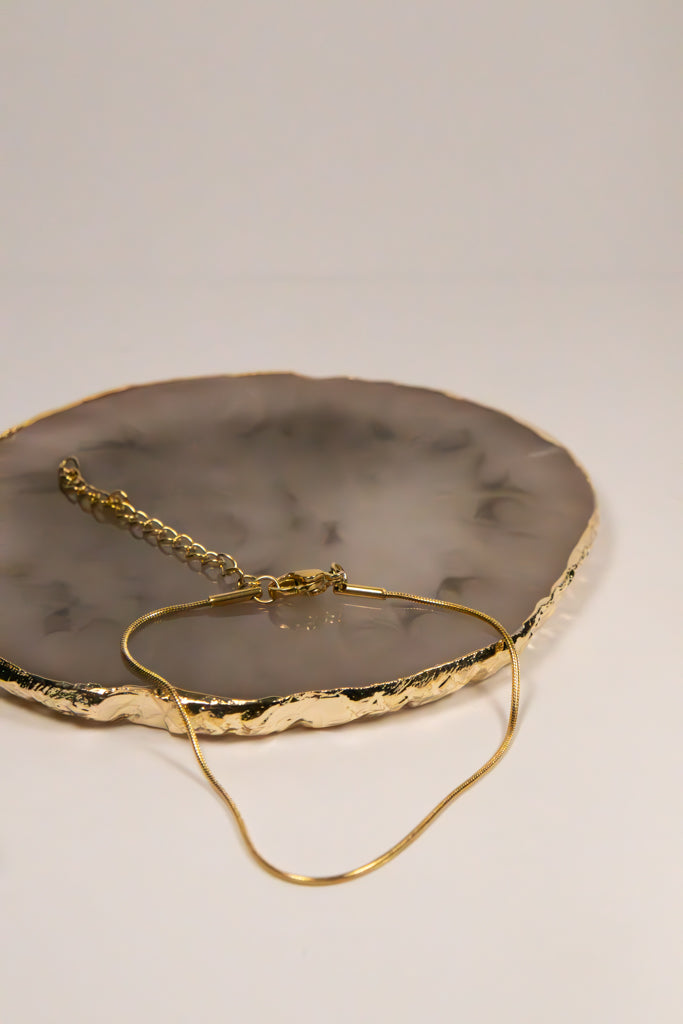 Thin Gold Snake Chain Bracelet