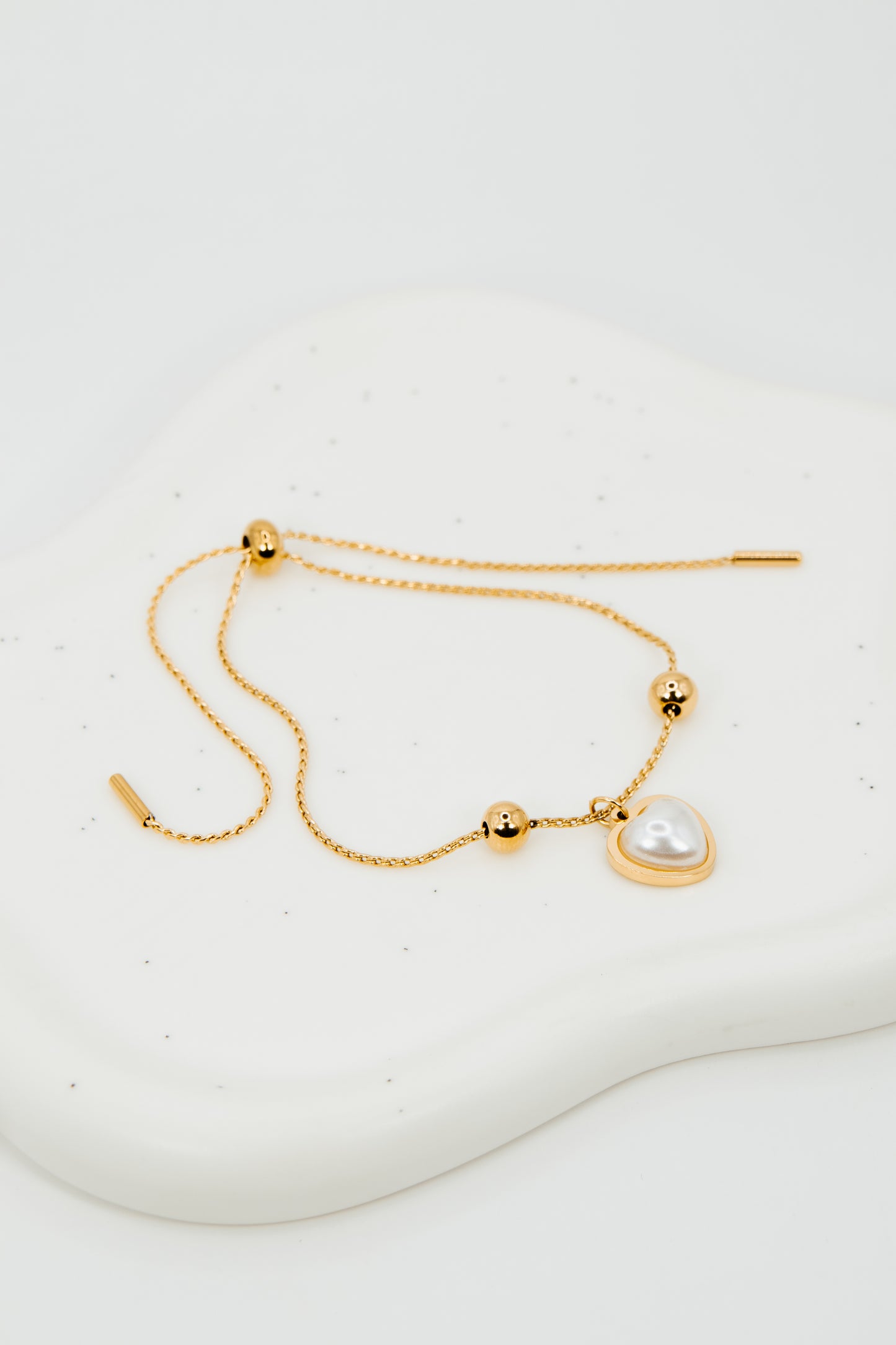 Adjustable Heart Bracelet.