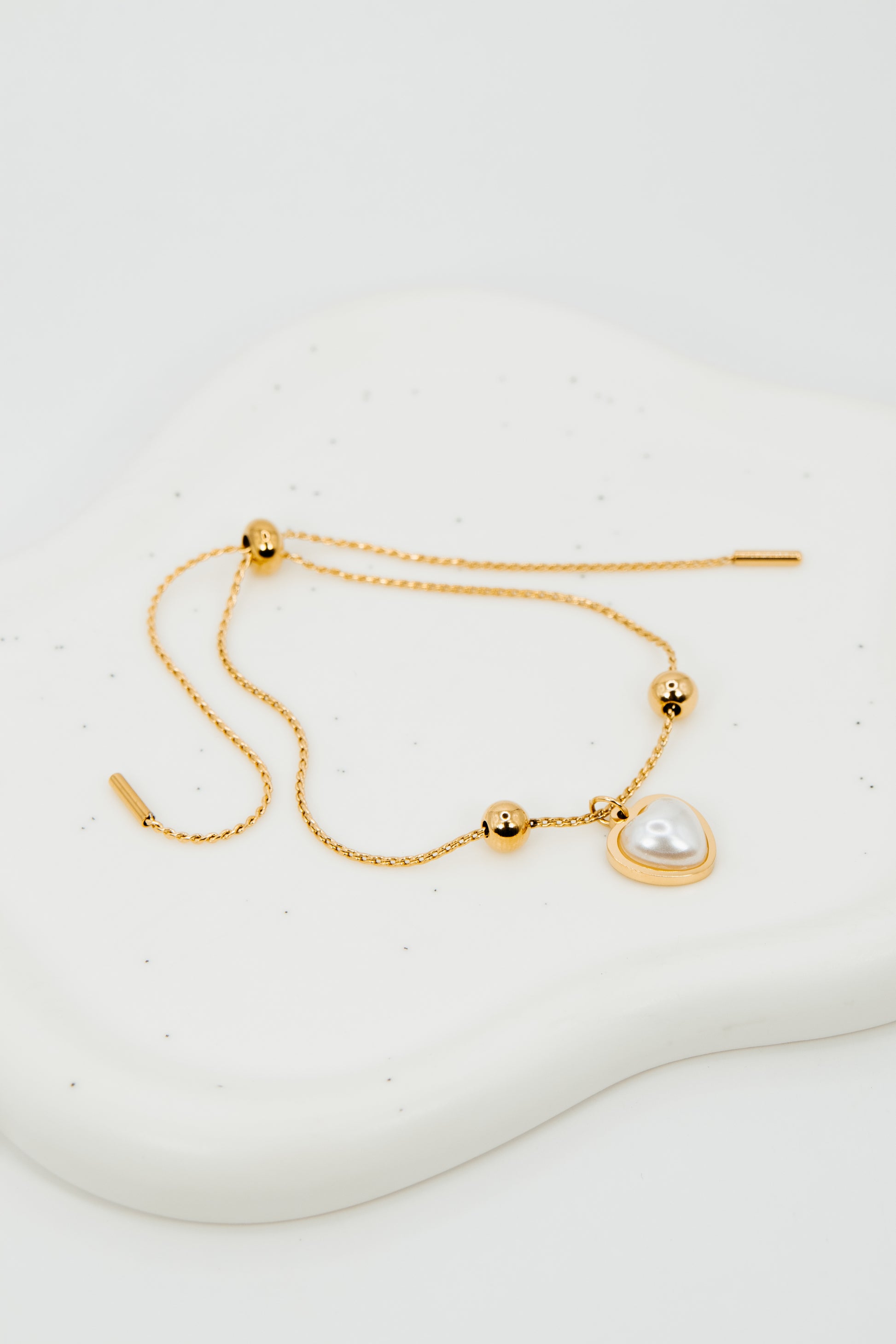 Adjustable Heart Bracelet.