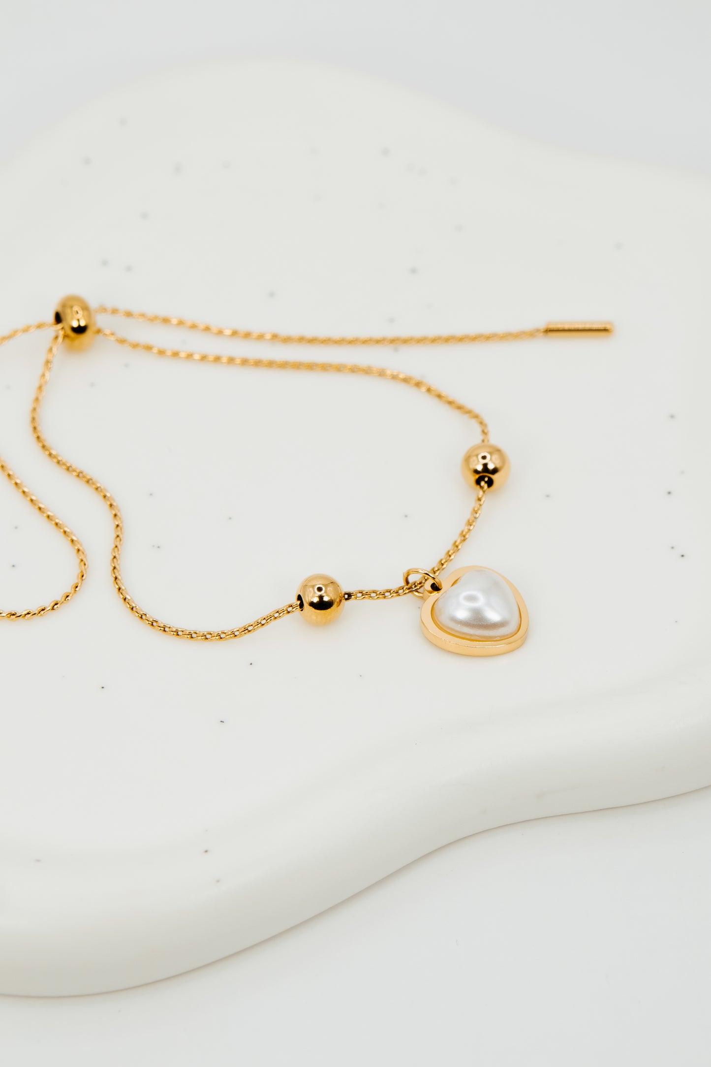 Adjustable Heart Bracelet.