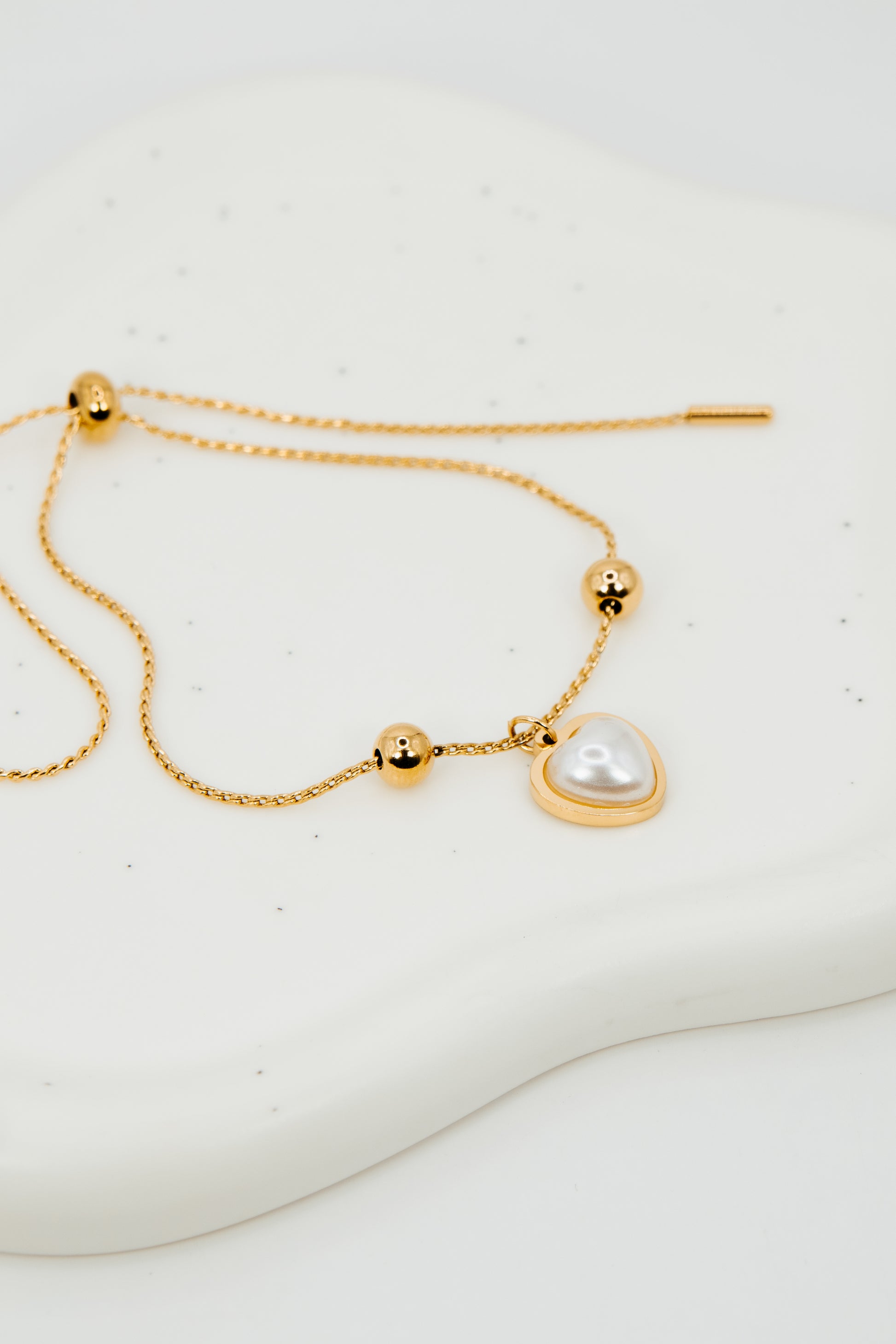 Adjustable Heart Bracelet.