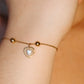 Adjustable Heart Bracelet.
