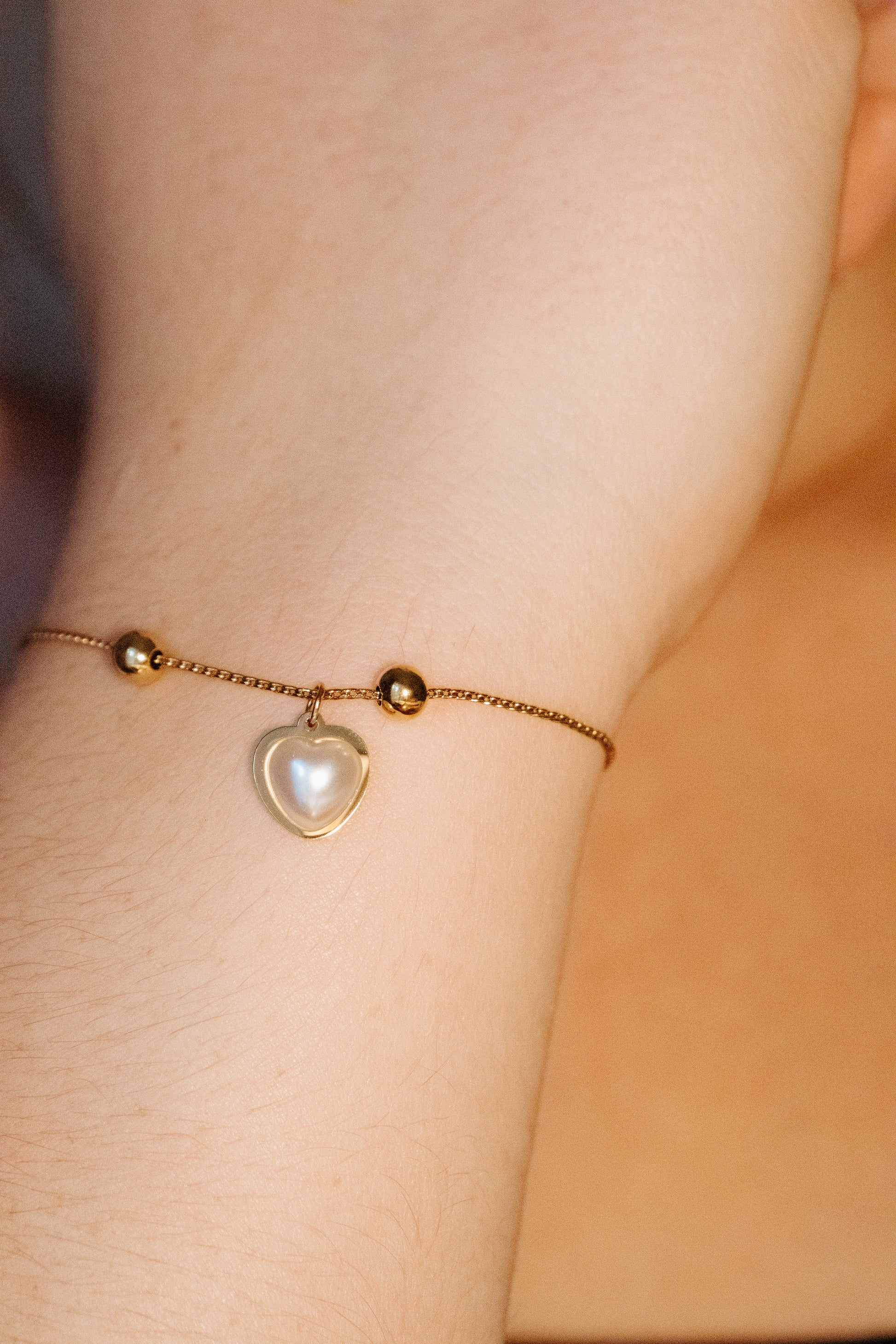 Adjustable Heart Bracelet.