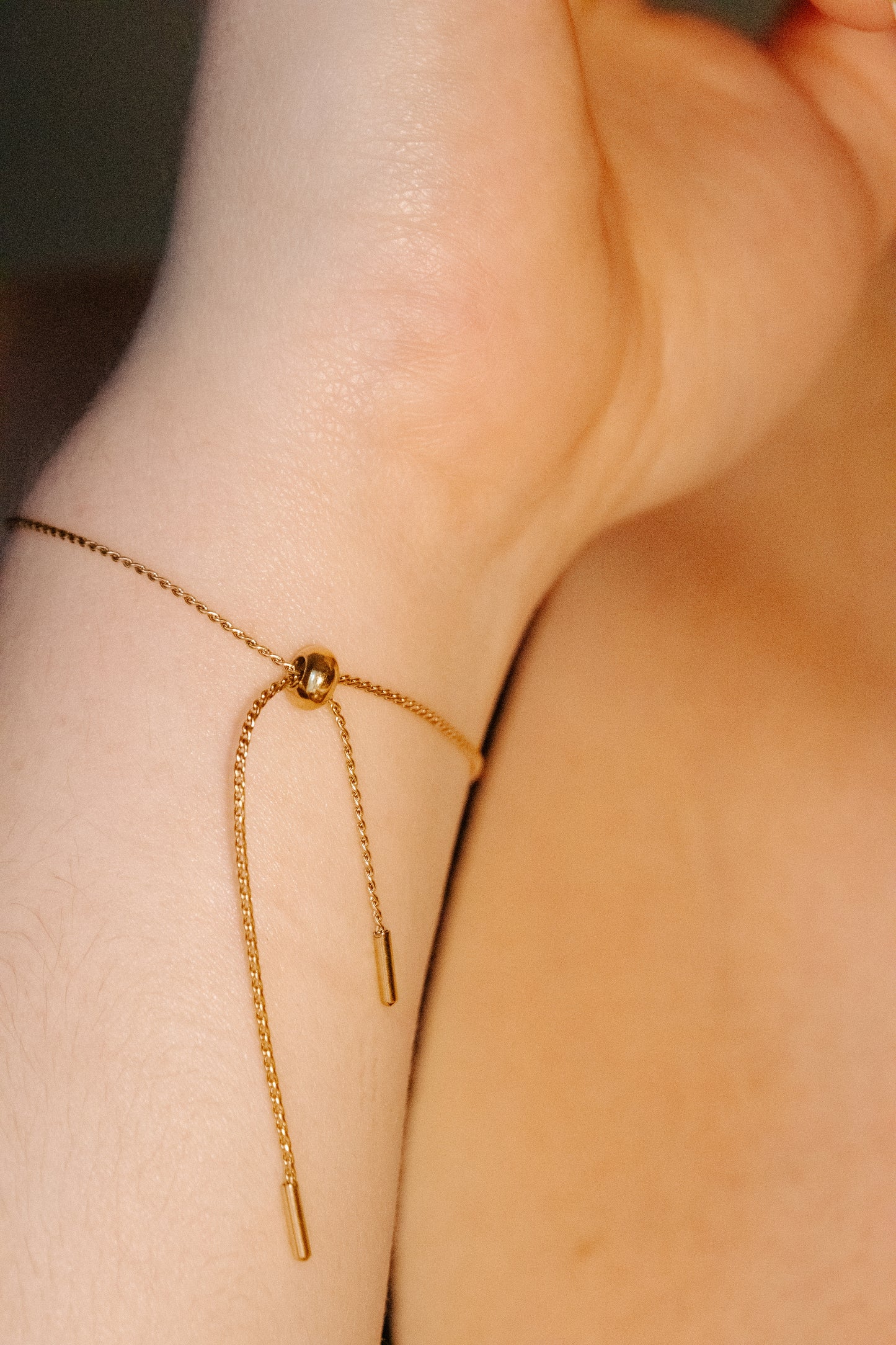 Adjustable Heart Bracelet.