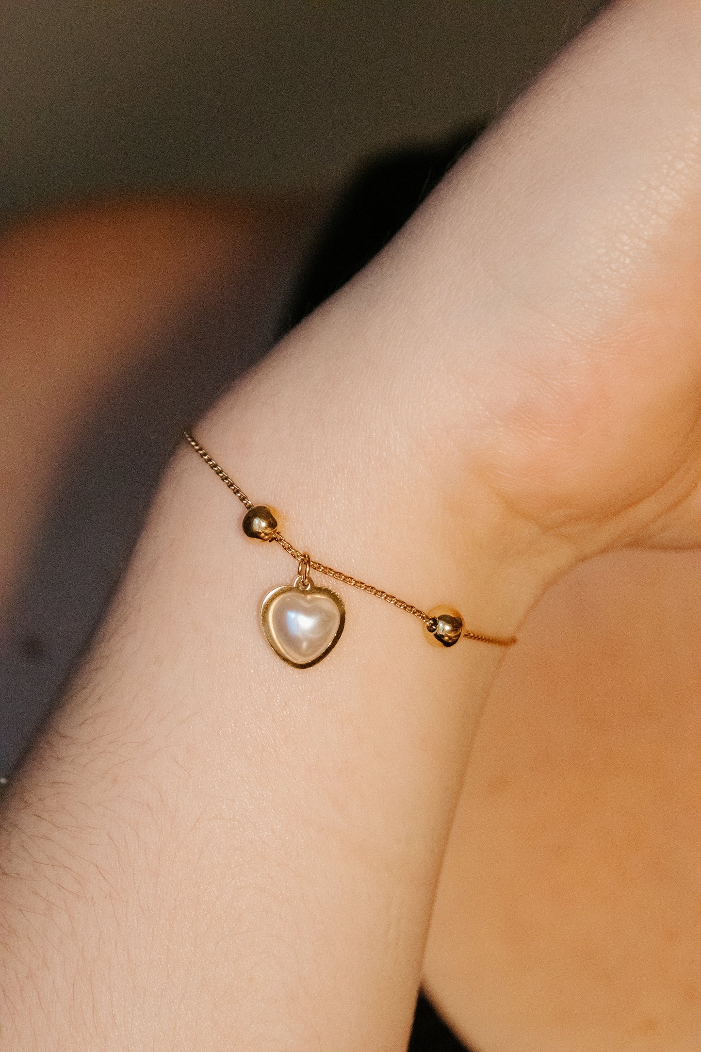 Adjustable Heart Bracelet.