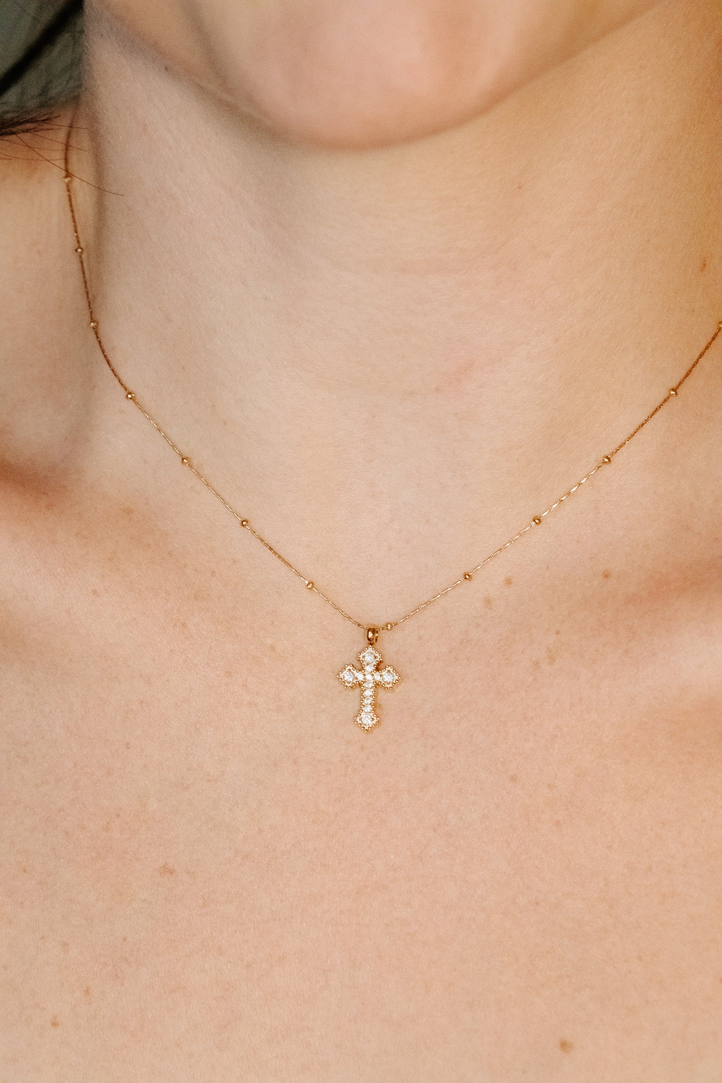 Antique Cross Necklace.