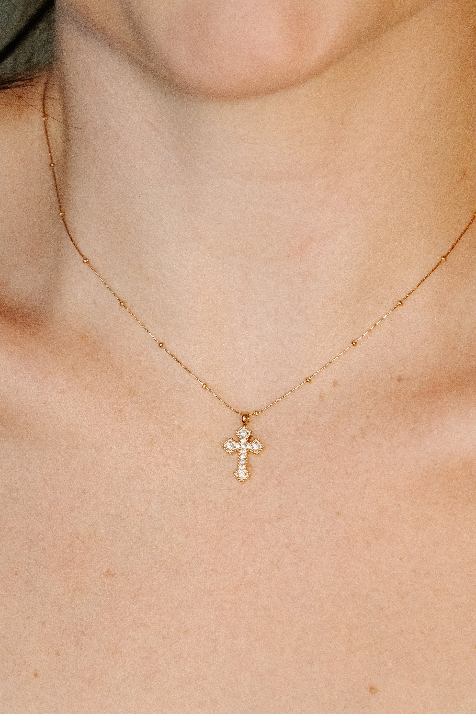 Antique Cross Necklace.