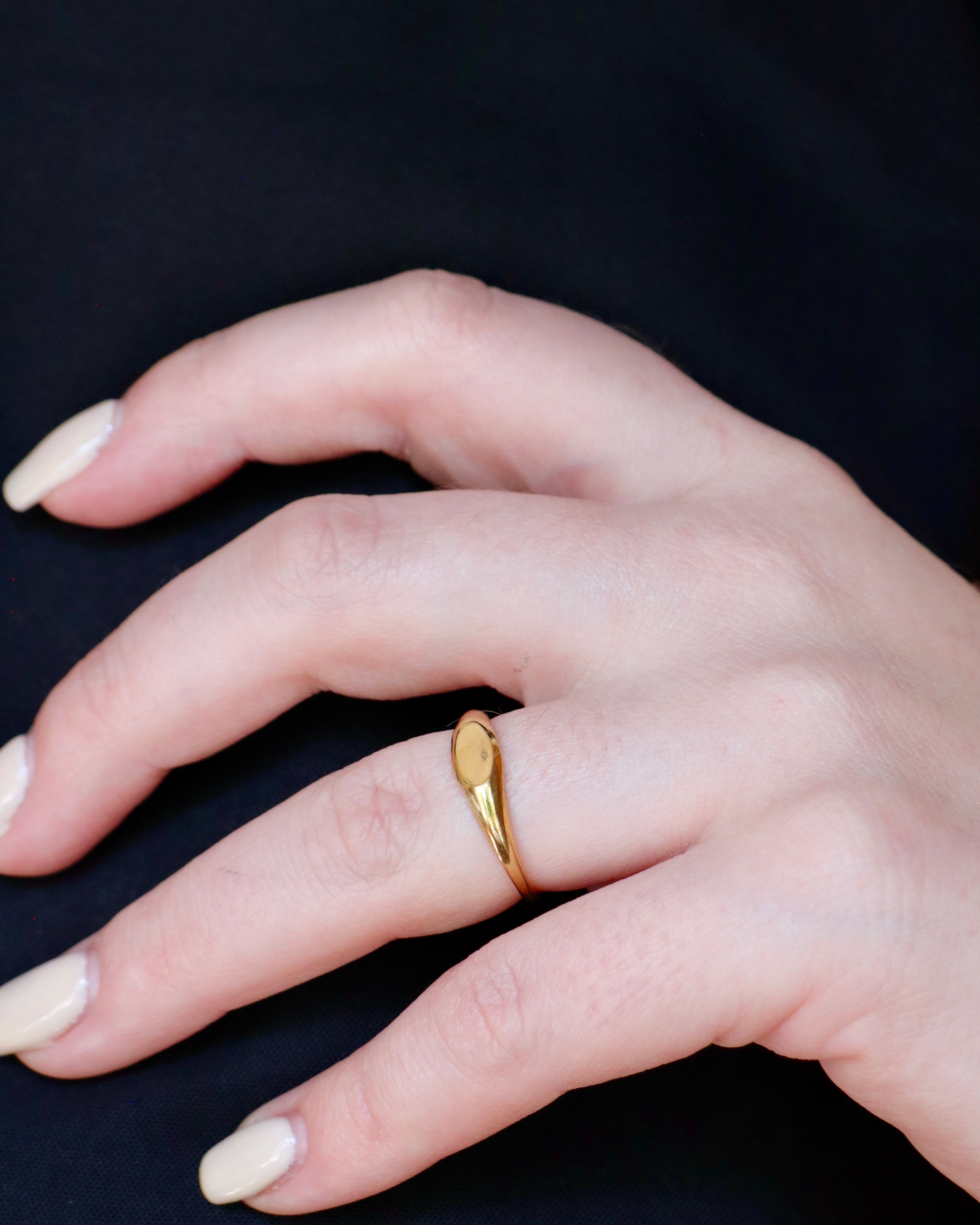 Adjustable Signet Ring - Waterproof and Tarnish Proof – Sweet Willow ...