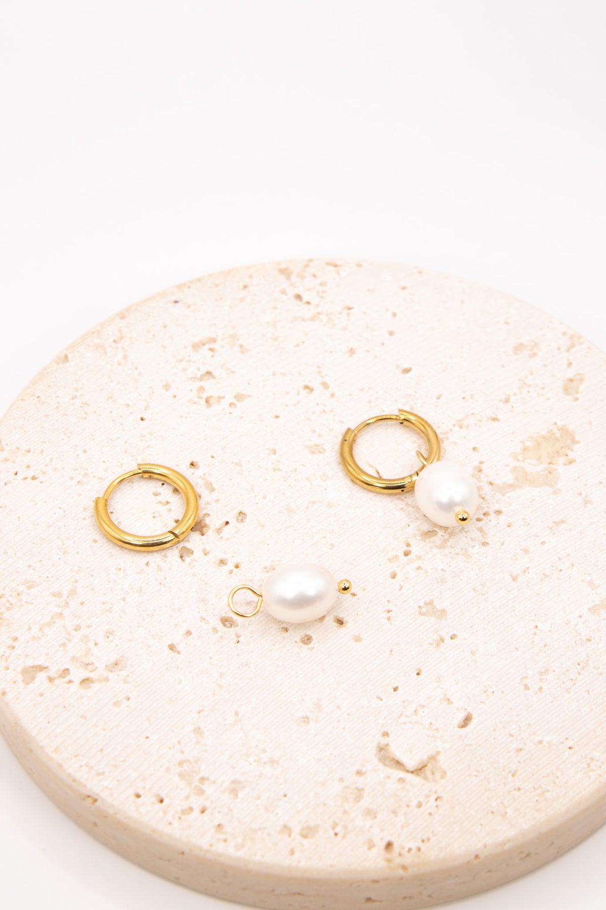 Classic Freshwater Pearl Huggies