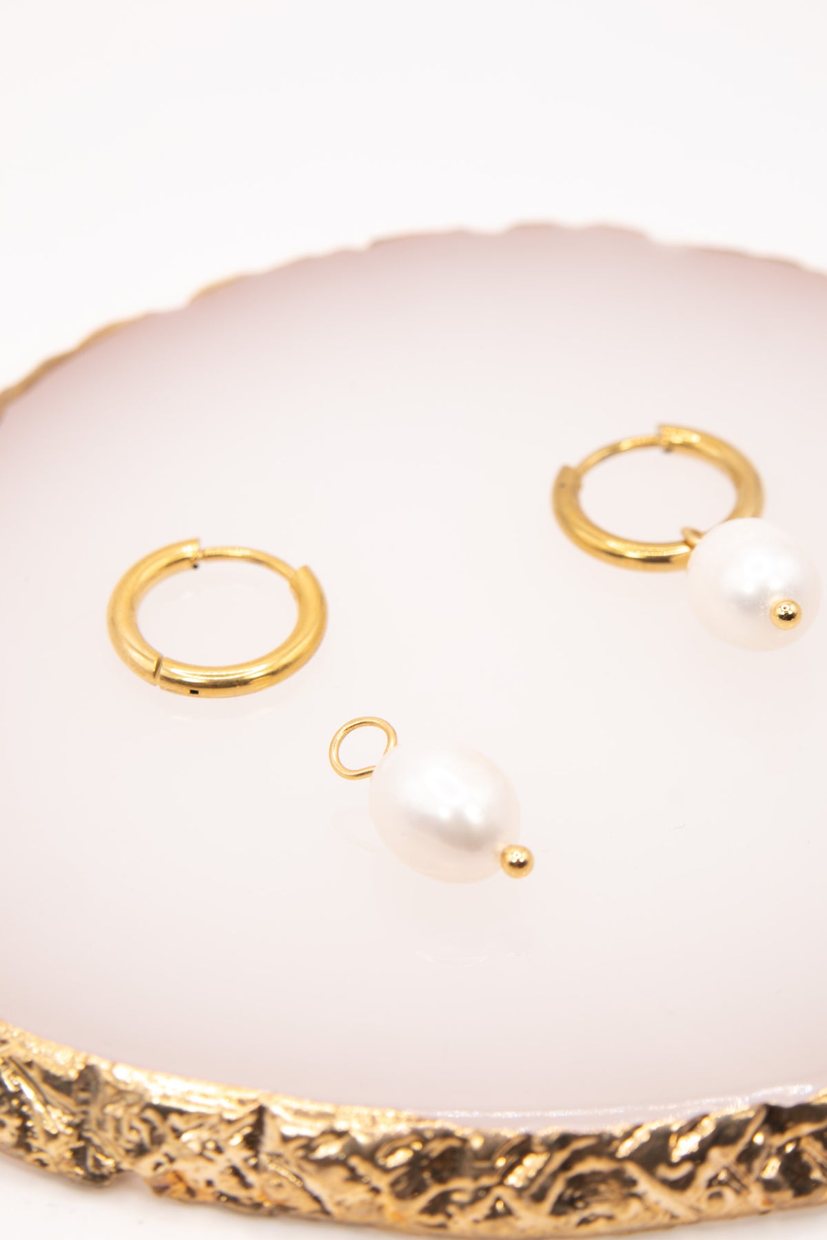 Classic Freshwater Pearl Huggies