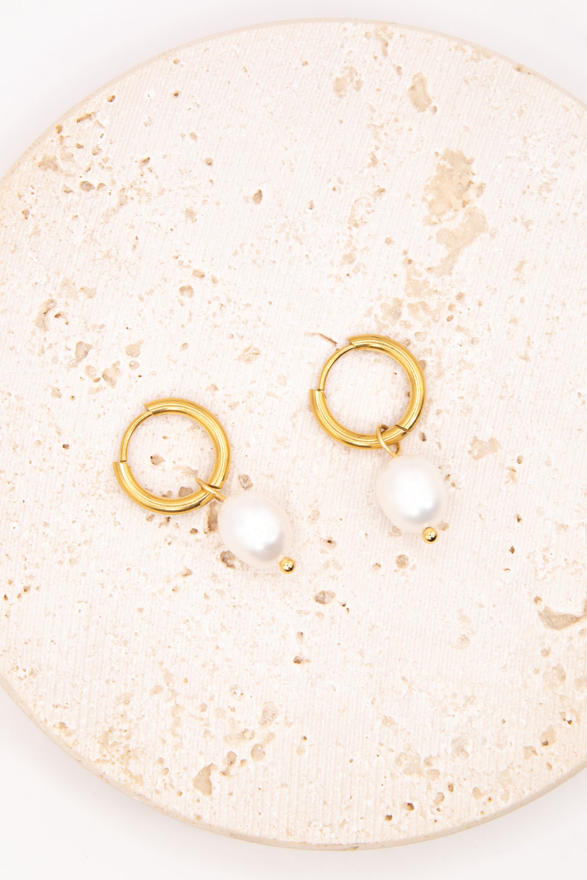 Classic Freshwater Pearl Huggies