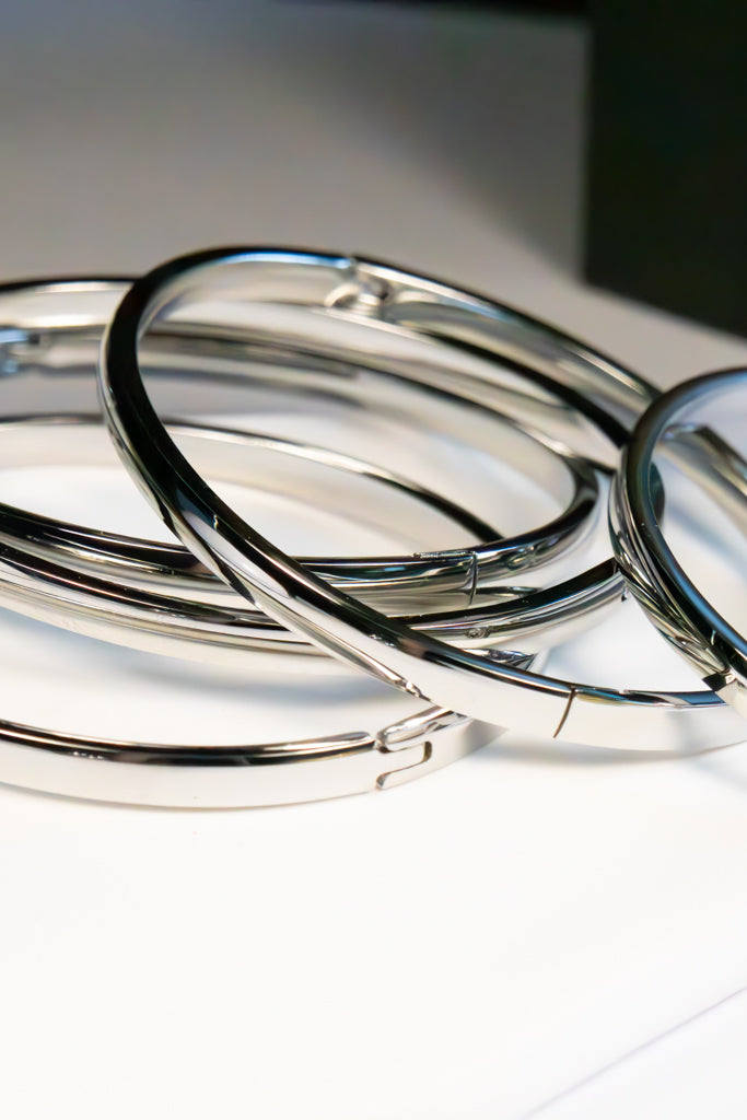 Silver Clip Bangle