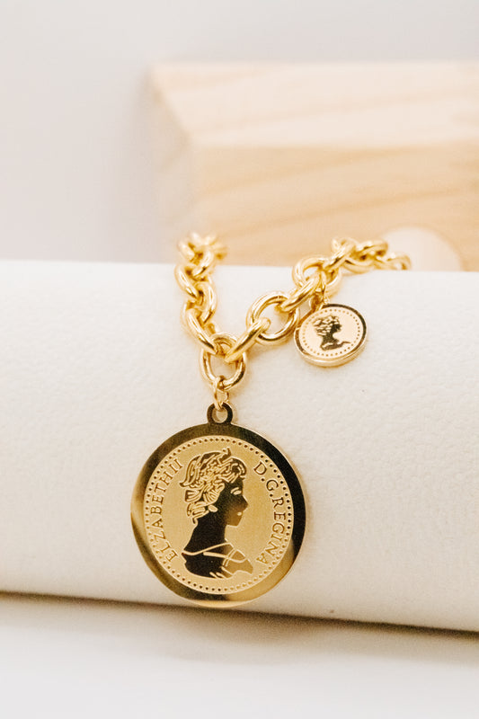 Coin Link Necklace