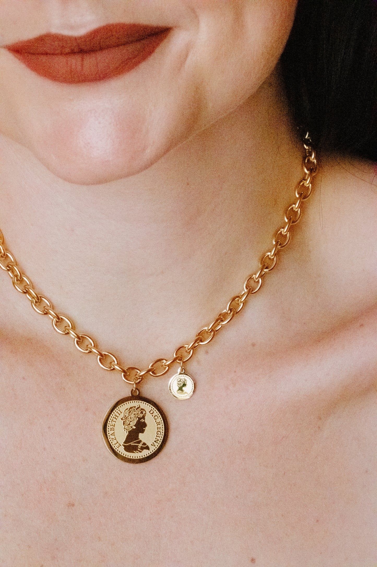 Coin Link Necklace