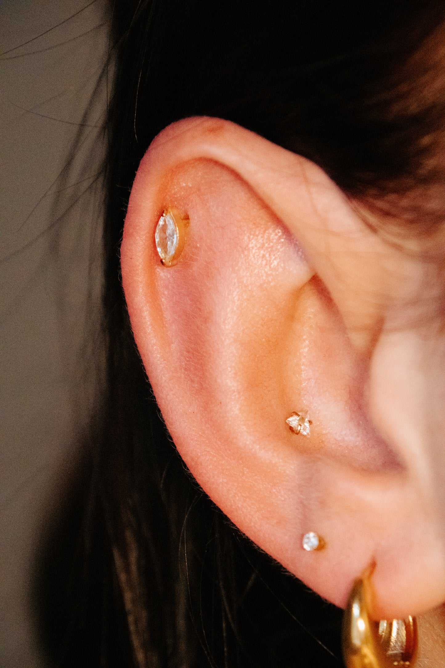 Diamond Flat Back Stud