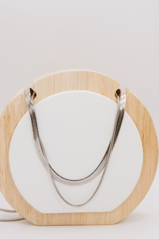 Silver Duo Necklace