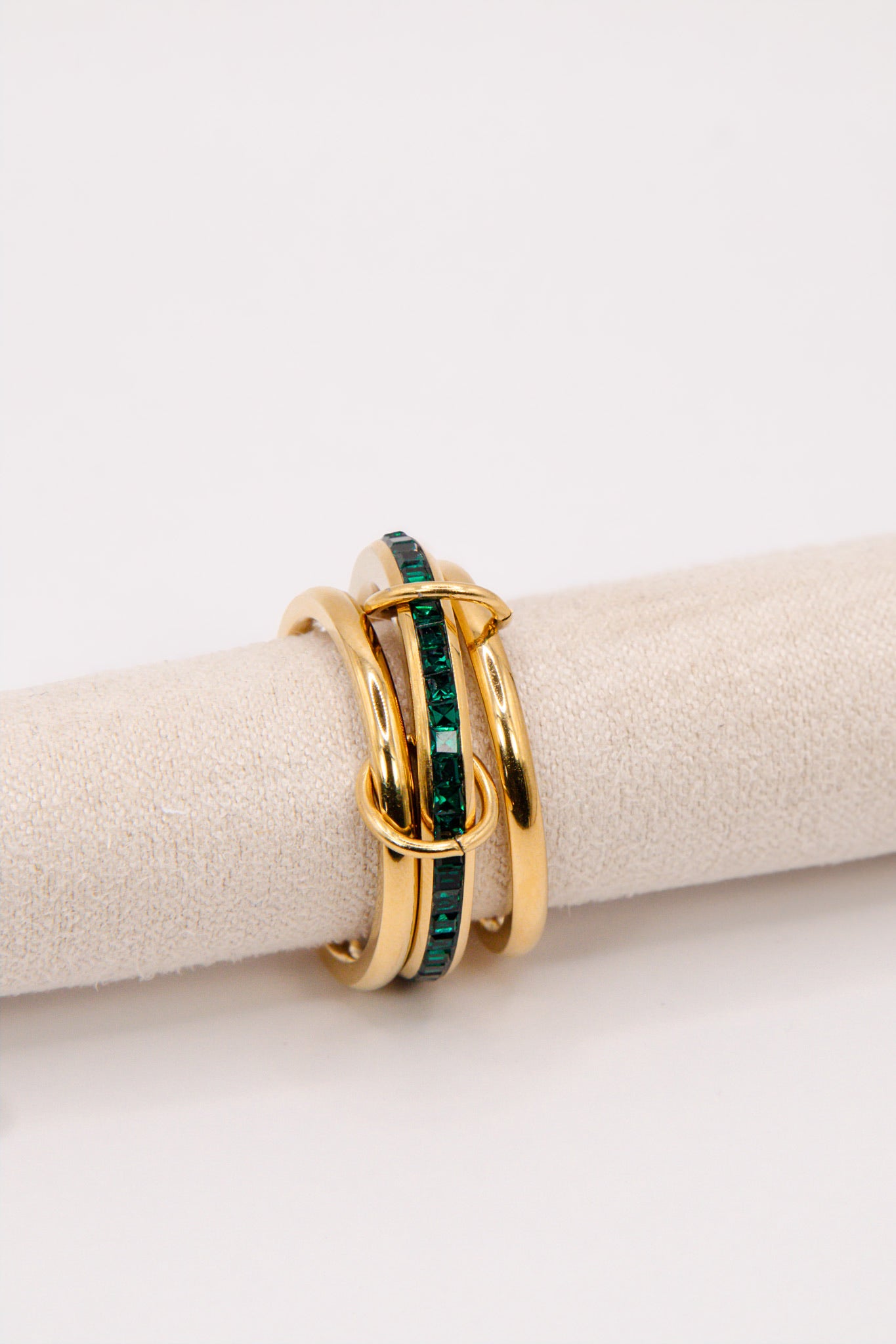 Emerald Stack Ring.