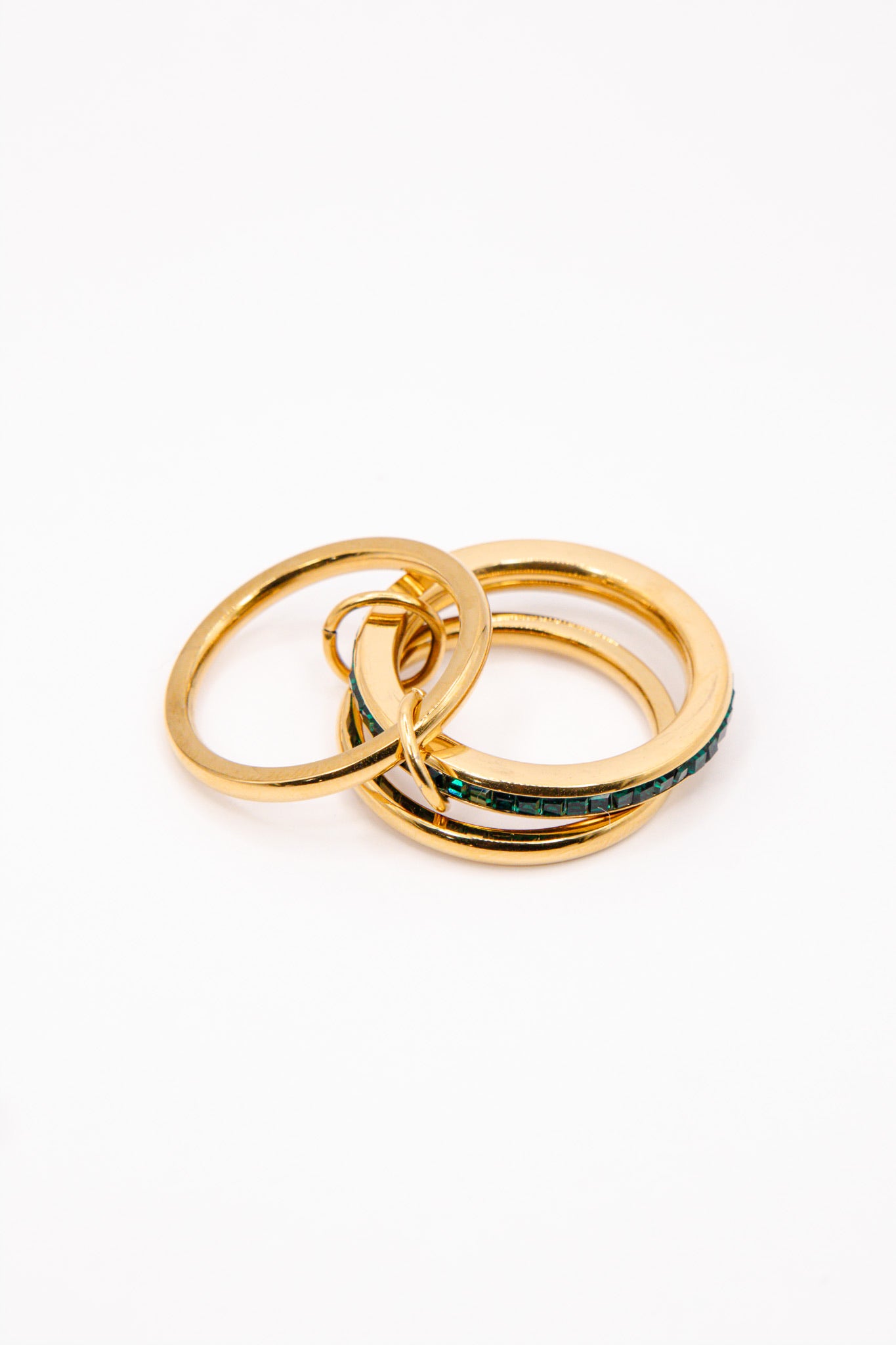Emerald Stack Ring