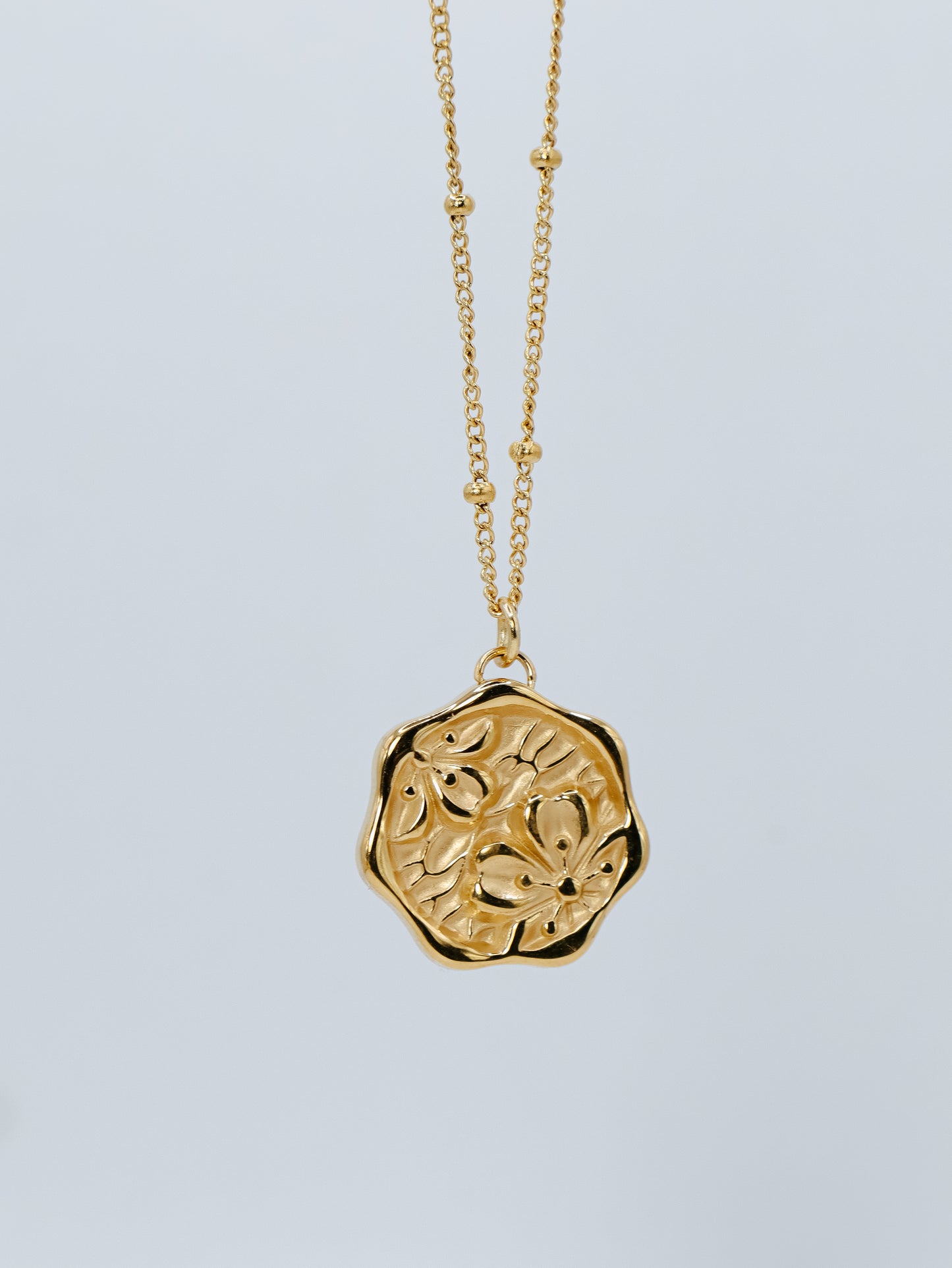 Flower Disk Necklace