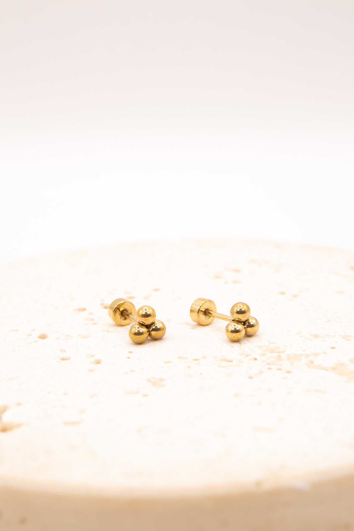 Gold Ball Flat Back Studs