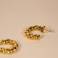 Gold Braid Hoops