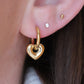 Gold Heart Huggies