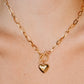 Heart Paperclip Necklace.