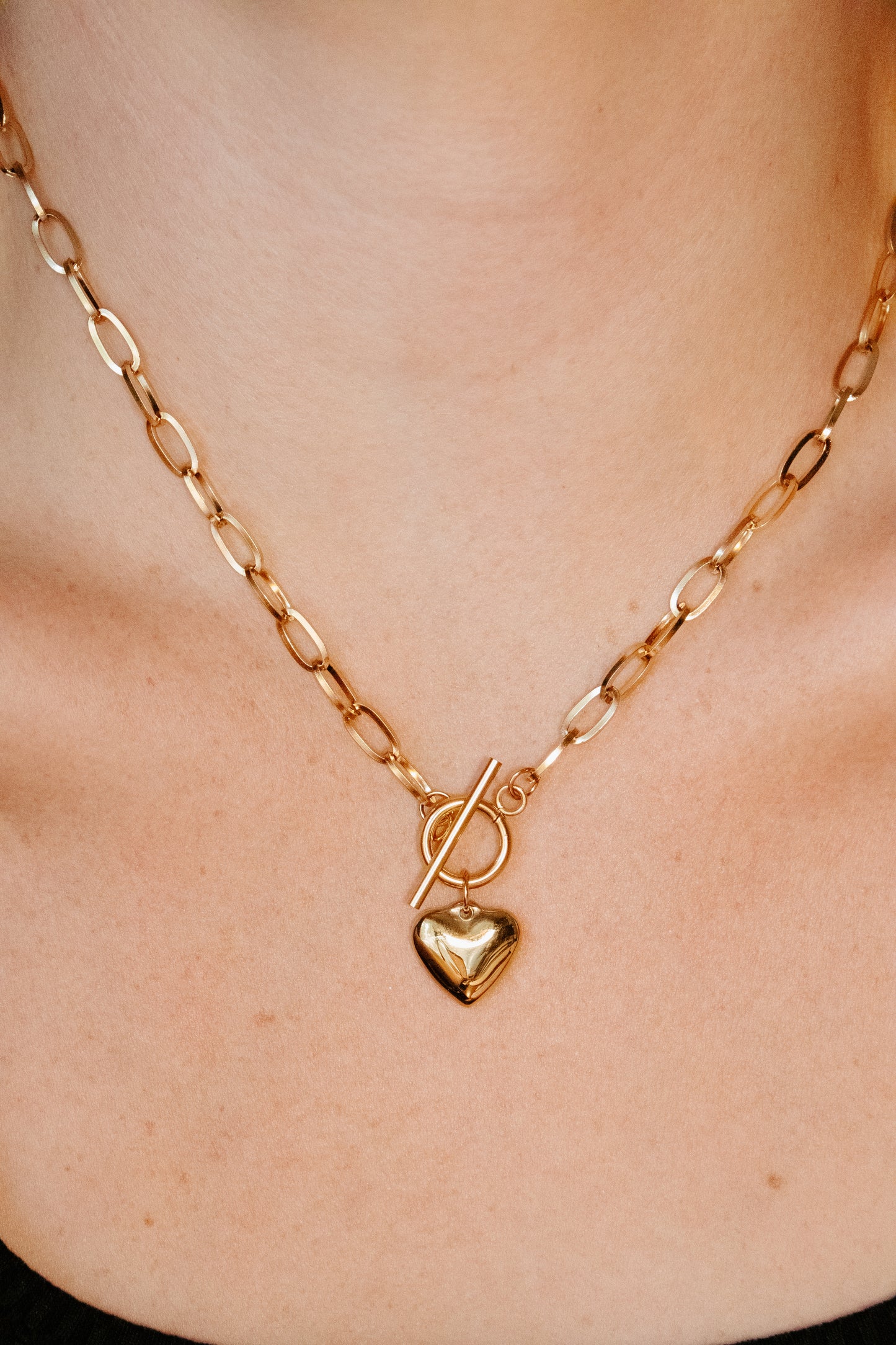 Heart Paperclip Necklace.
