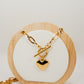 Heart Paperclip Necklace.
