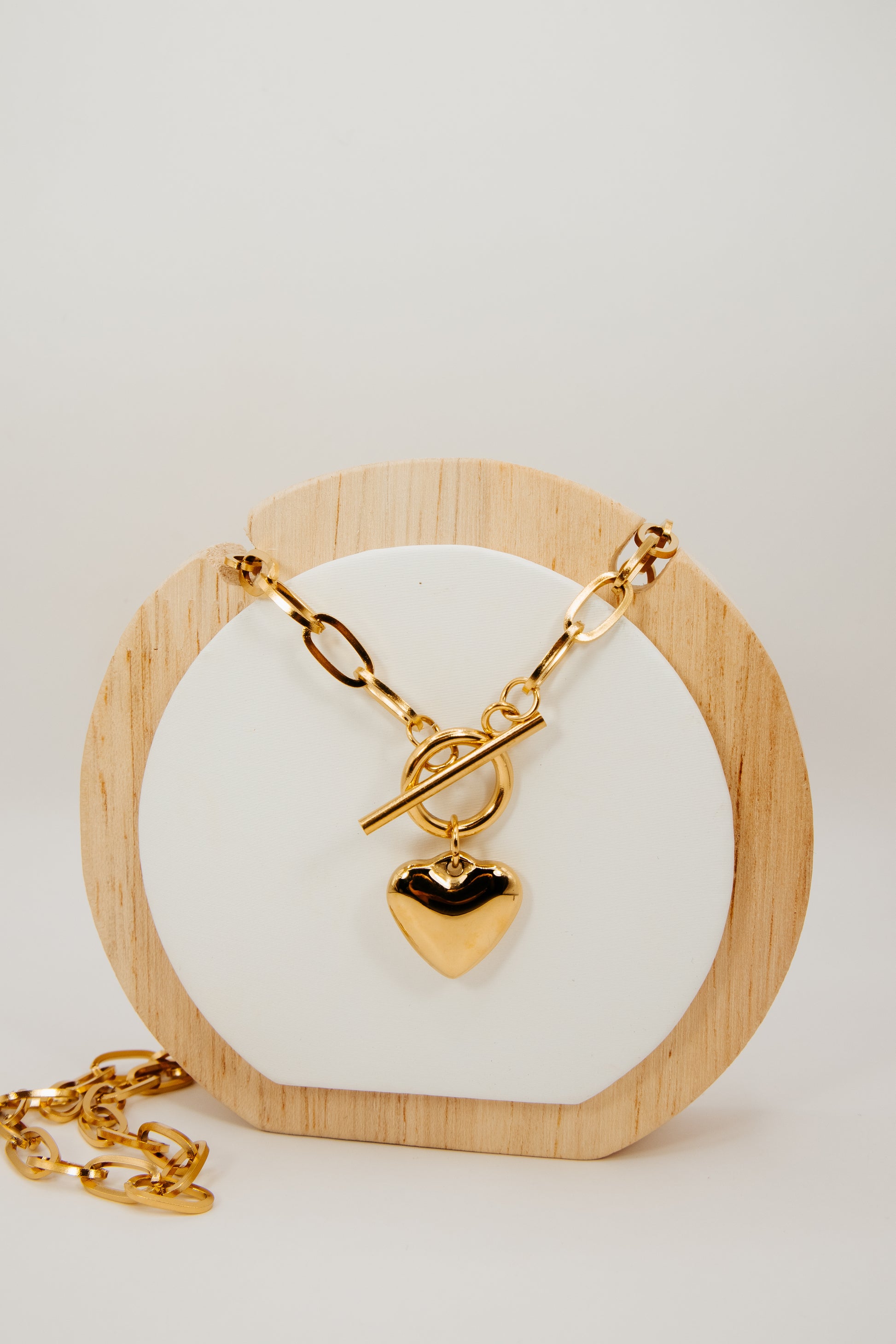 Heart Paperclip Necklace.