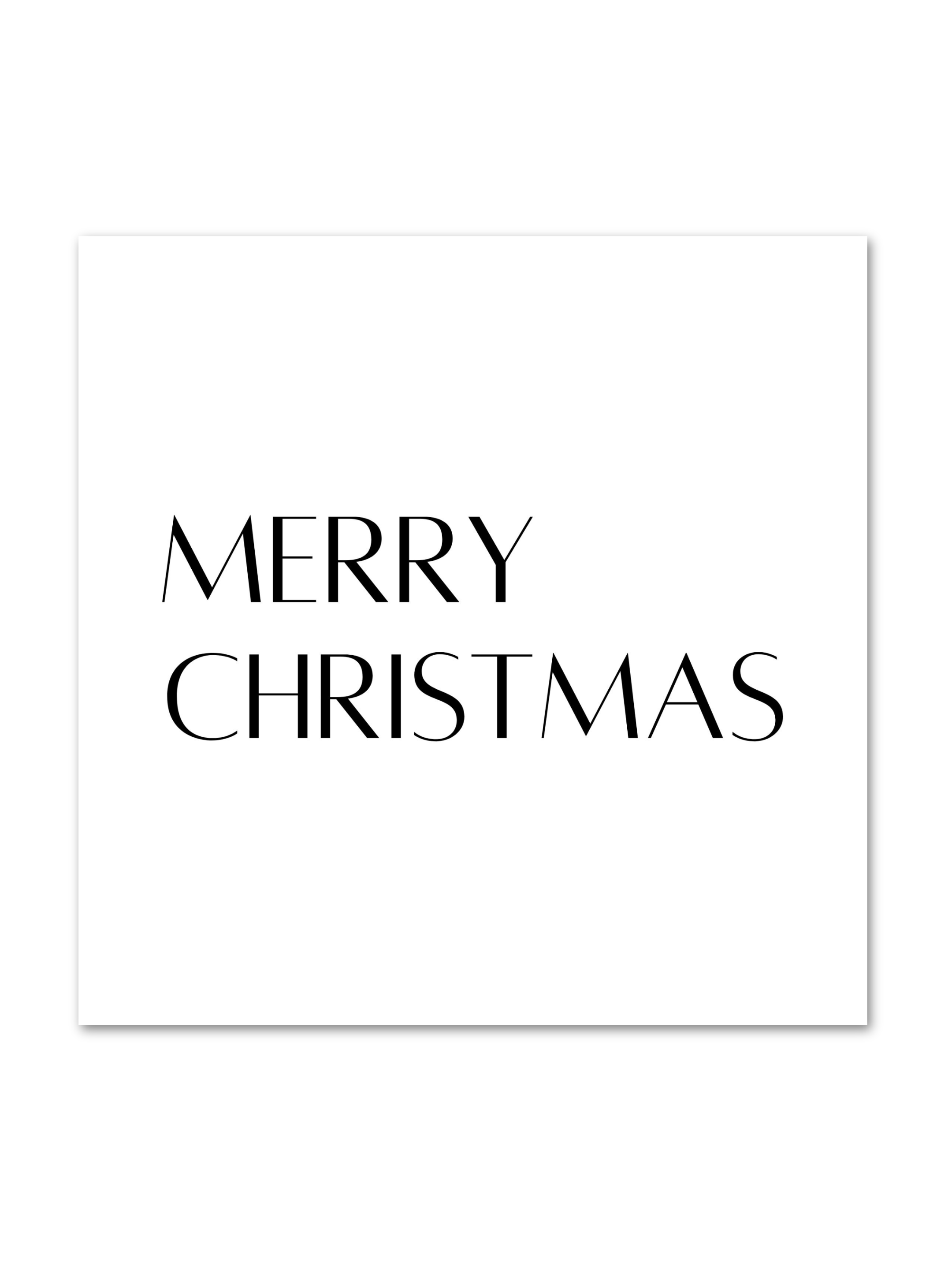 Custom Merry Christmas Card