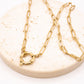 Paperclip VIntage Clasp Necklace