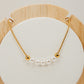 Pearl Row Necklace.