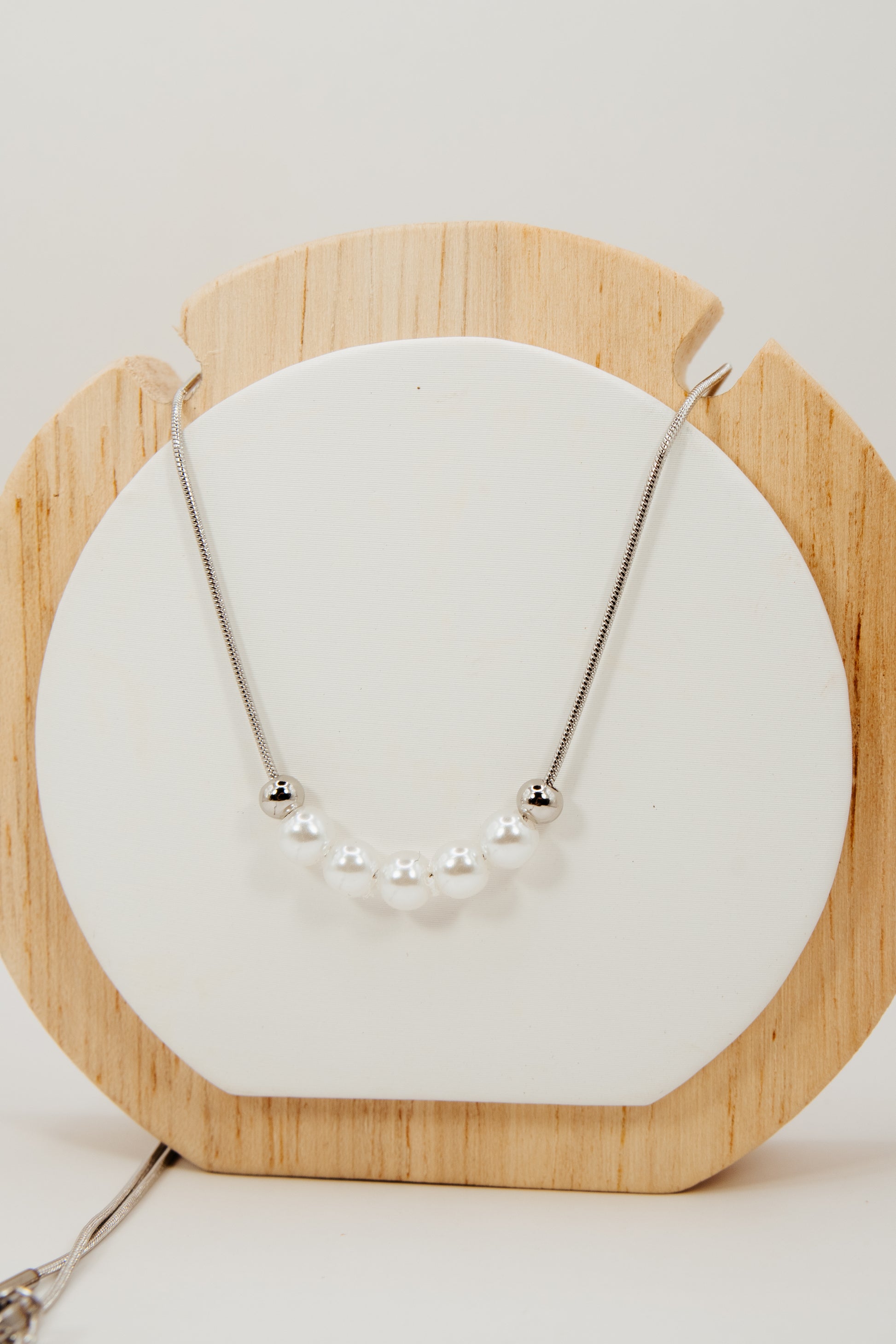 Pearl Row Necklace.