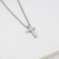 Plain Silver Cross Necklace