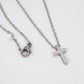 Plain Silver Cross Necklace