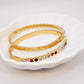 Rainbow Rhinestone Bangle