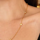 Round Rhinestone Necklace